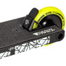 Самокат NOVATRACK CROW 10, 110 мм, черный с зеленым 110A.CROW10.BK24